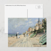 De stoep in Trouville door Claude Monet Briefkaart (Voorkant / Achterkant)