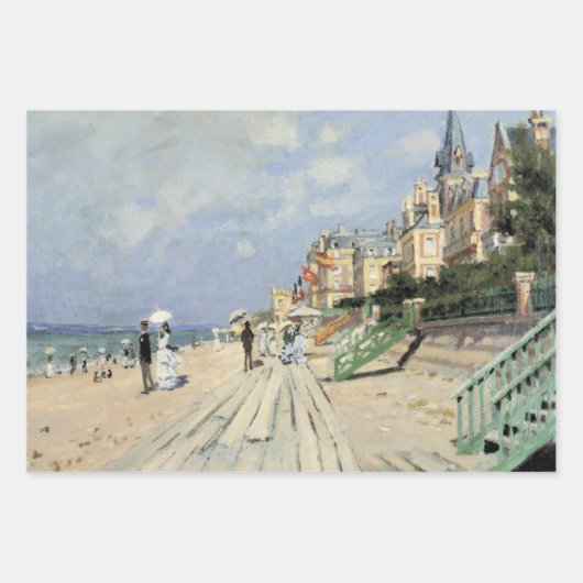 De stoep in Trouville door Claude Monet Inpakpapier Vel (Voorkant 2)