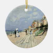 De stoep in Trouville door Claude Monet Keramisch Ornament (Voorkant)