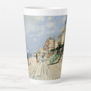 De stoep in Trouville door Claude Monet Latte Mok
