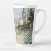 De stoep in Trouville door Claude Monet Latte Mok (Rechts)