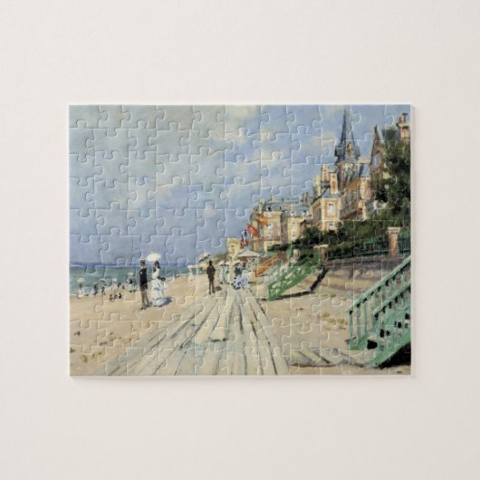 De stoep in Trouville door Claude Monet Legpuzzel (Horizontaal)