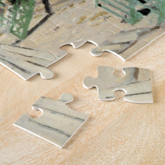 De stoep in Trouville door Claude Monet Legpuzzel (Zijkant)