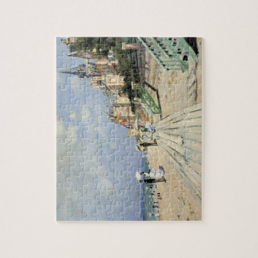 De stoep in Trouville door Claude Monet Legpuzzel (Verticaal)