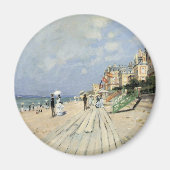 De stoep in Trouville door Claude Monet Magneet (Voorkant)