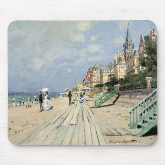 De stoep in Trouville door Claude Monet Muismat (Voorkant)