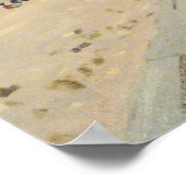 De stoep in Trouville door Claude Monet Poster (Hoek)