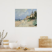 De stoep in Trouville door Claude Monet Poster (Keuken)