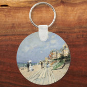 De stoep in Trouville door Claude Monet Sleutelhanger (Voorkant)