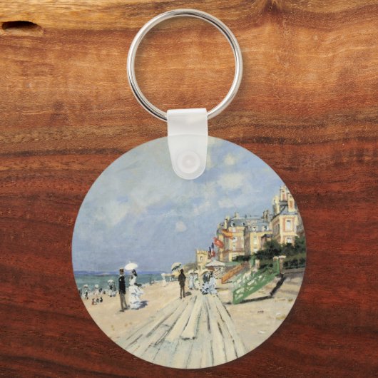 De stoep in Trouville door Claude Monet Sleutelhanger (Voorkant)