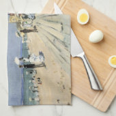 De stoep in Trouville door Claude Monet Theedoek (Quarter Fold)