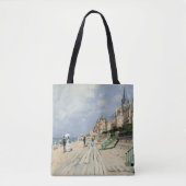 De stoep in Trouville door Claude Monet Tote Bag (Voorkant)