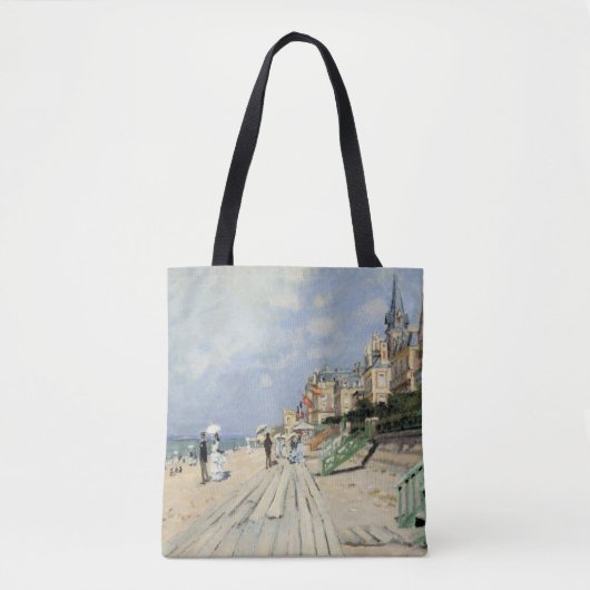 De stoep in Trouville door Claude Monet Tote Bag (Voorkant)