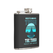 De stoere zeilen oceaan Natuur windgolven ontdekke Heupfles (Rechts)