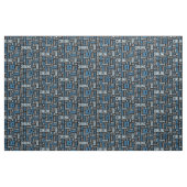 De Stof van het Jargon van de curling - Blauw en Z (Yard (91,4 cm))