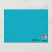 De stoffen afdichting bij Zazzle Mascot Logo Chara Briefkaart (Achterkant)