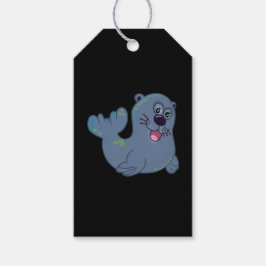 De stoffen afdichting bij Zazzle Mascot Logo Chara Cadeaulabel