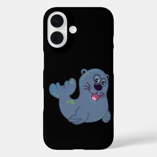 De stoffen afdichting bij Zazzle Mascot Logo Chara Case-Mate iPhone Case (Achterkant)