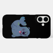 De stoffen afdichting bij Zazzle Mascot Logo Chara Case-Mate iPhone Case (Achterkant (horizontaal))