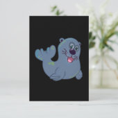 De stoffen afdichting bij Zazzle Mascot Logo Chara Kaart (Staand voorkant)