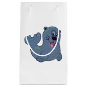 De stoffen afdichting bij Zazzle Mascot Logo Chara Klein Cadeauzakje (Voorkant)