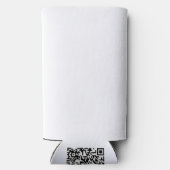 De stoffen afdichting bij Zazzle Mascot Logo Chara Seltzer Blikjeskoeler (Achterkant)