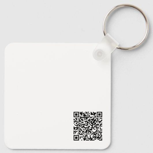 De stoffen afdichting bij Zazzle Mascot Logo Chara Sleutelhanger (Achterkant)