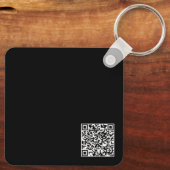 De stoffen afdichting bij Zazzle Mascot Logo Chara Sleutelhanger (Achterkant)