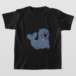 De stoffen afdichting bij Zazzle Mascot Logo Chara T-shirt