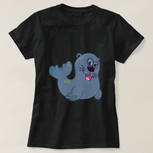 De stoffen afdichting bij Zazzle Mascot Logo Chara T-shirt (Design voorkant)