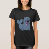 De stoffen afdichting bij Zazzle Mascot Logo Chara T-shirt (Voorkant)