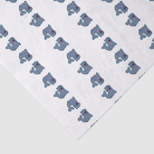 De stoffen afdichting bij Zazzle Mascot Logo Chara Tissuepapier (Detail)