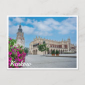 De stoffen hal op het centrale plein in Krakau, Po Briefkaart (Voorkant)