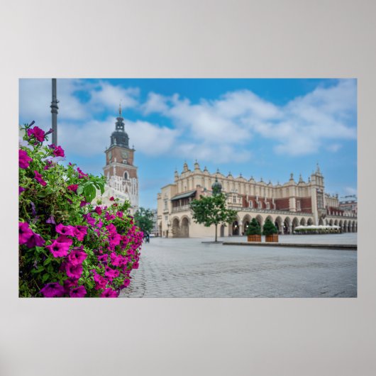 De stoffen hal op het centrale plein in Krakau, Po Poster (Voorkant)