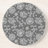 De stoffenpatroon 1 van het kant zandsteen onderzetter (Voorkant)