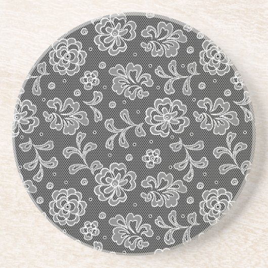 De stoffenpatroon 1 van het kant zandsteen onderzetter (Voorkant)