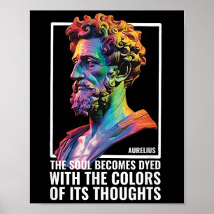 De stoïcijnse filosoof Marcus Au Poster