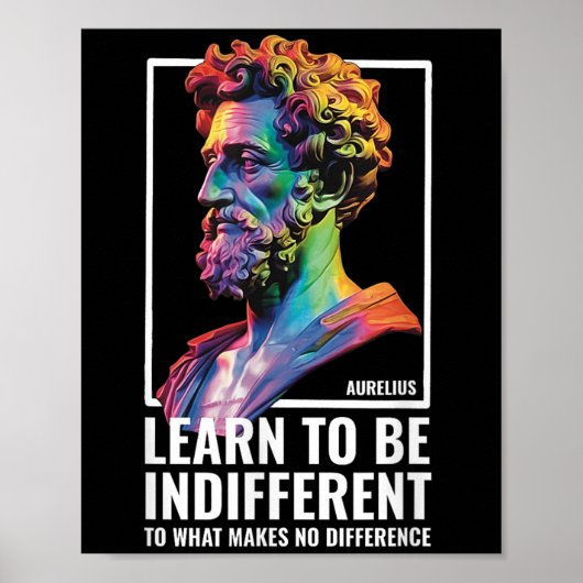 De stoïcijnse filosoof Marcus Aurelius Poster (Voorkant)