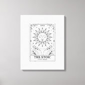 De Stoïcijnse Tarotkaart: Innerlijke Vrede Canvas Afdruk (Voorkant)