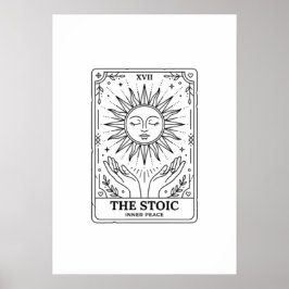 De Stoïcijnse Tarotkaart: Innerlijke Vrede Poster