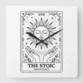 De Stoïcijnse Tarotkaart Vierkante Klok (Voorkant)