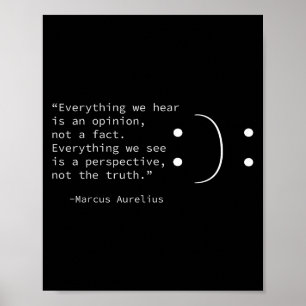 De stoïcijnse uitspraak van Marcus Aurelius, stoïc Poster