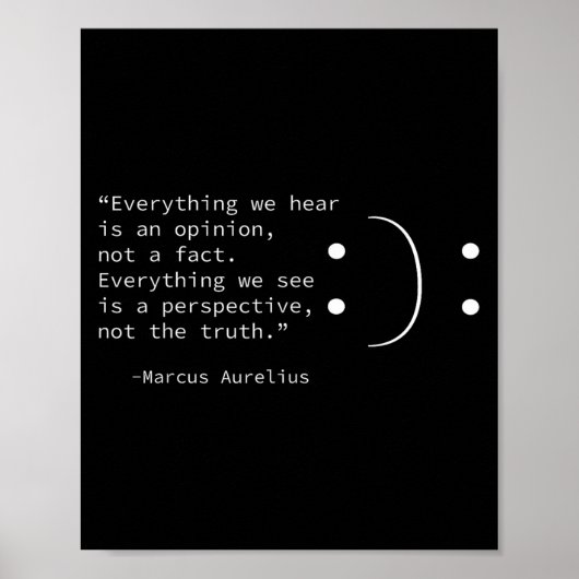 De stoïcijnse uitspraak van Marcus Aurelius, stoïc Poster (Voorkant)
