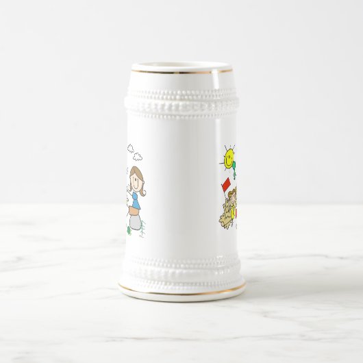 De stok stelt de Pret van het Strand van de Bierpul (Center)