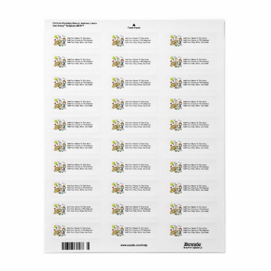 De stok stelt de Pret van het Strand van de Etiket (Full Sheet)