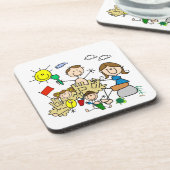 De stok stelt de Pret van het Strand van de Famili Onderzetter (Linkerzijde)