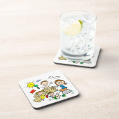 De stok stelt de Pret van het Strand van de Famili Onderzetter (Rechterzijde)