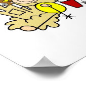 De stok stelt de Pret van het Strand van de Famili Poster (Hoek)