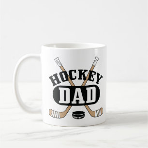 De Stokken en de Puck van het Hockey van de Papa Koffiemok