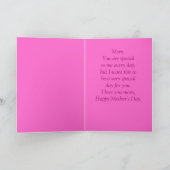 De stokroos pop-past aan kaart (Binnen)